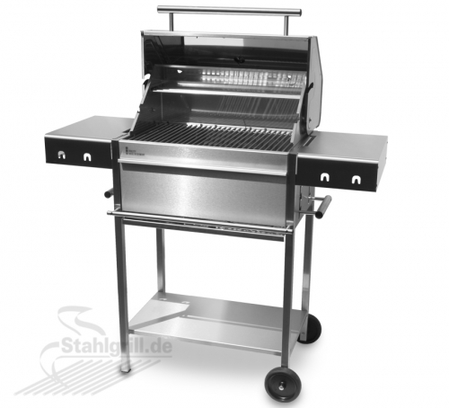 Edelstahlgrill - Holzkohlegrill - EDELstar Premio L Profi - Bausatz